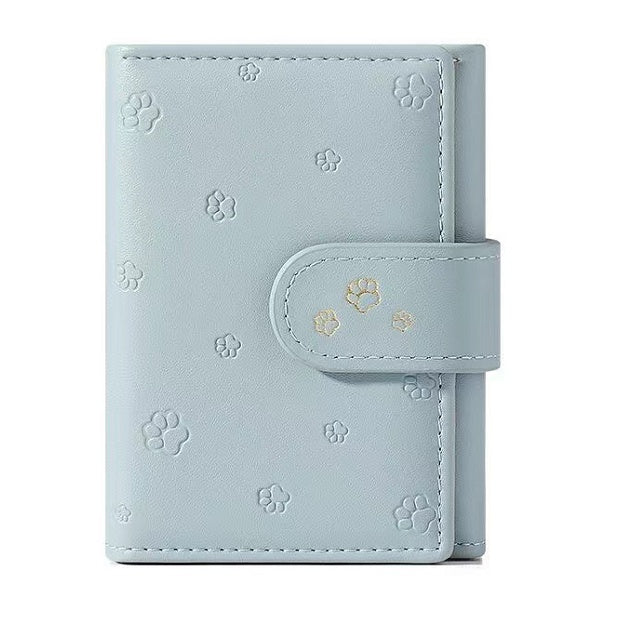 Small Paw Print  Leather Wallets - Drazelle Store