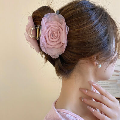 Flower Acrylic Hair Claw Clip - Drazelle Store