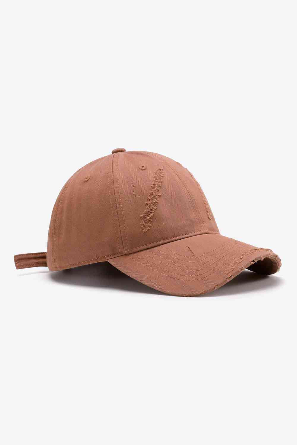 Distressed Adjustable Baseball Cap - Drazelle Store