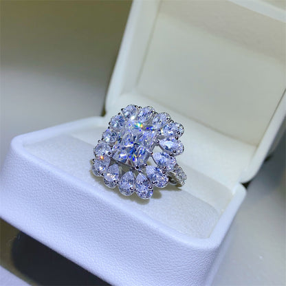 3 Carat Moissanite 925 Sterling Silver Ring - Drazelle Store