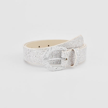 Sequin PU Leather Belt - Drazelle Store