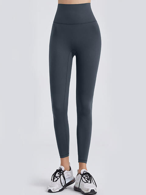 Wide Waistband Sports Leggings - Drazelle Store