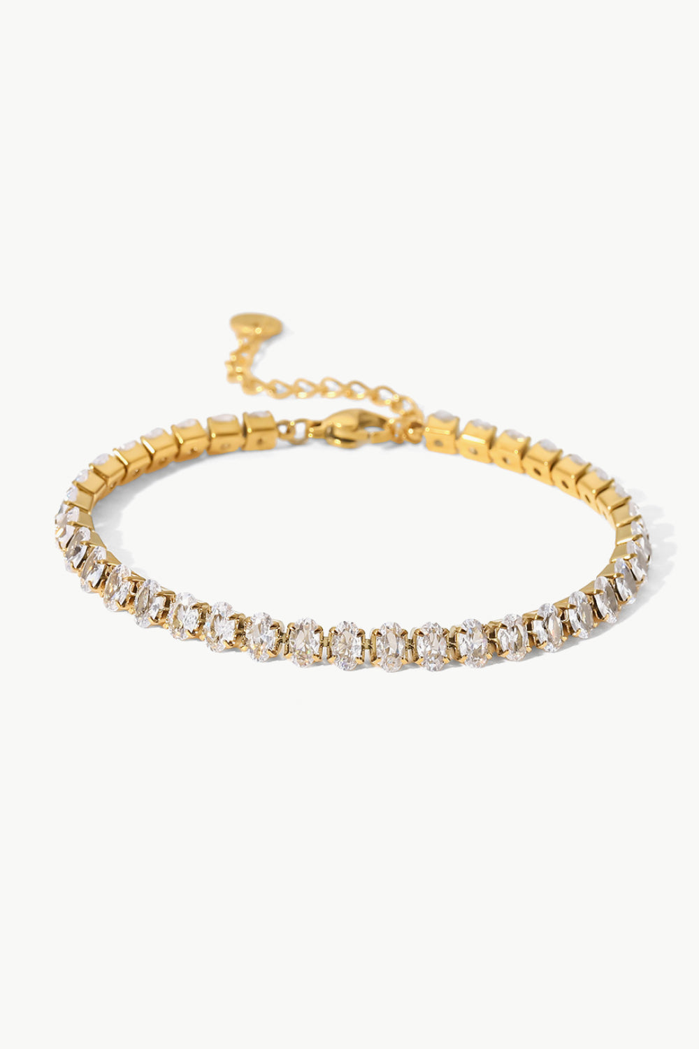 Crystal Zircon Gold Plated Bracelet - Drazelle Store