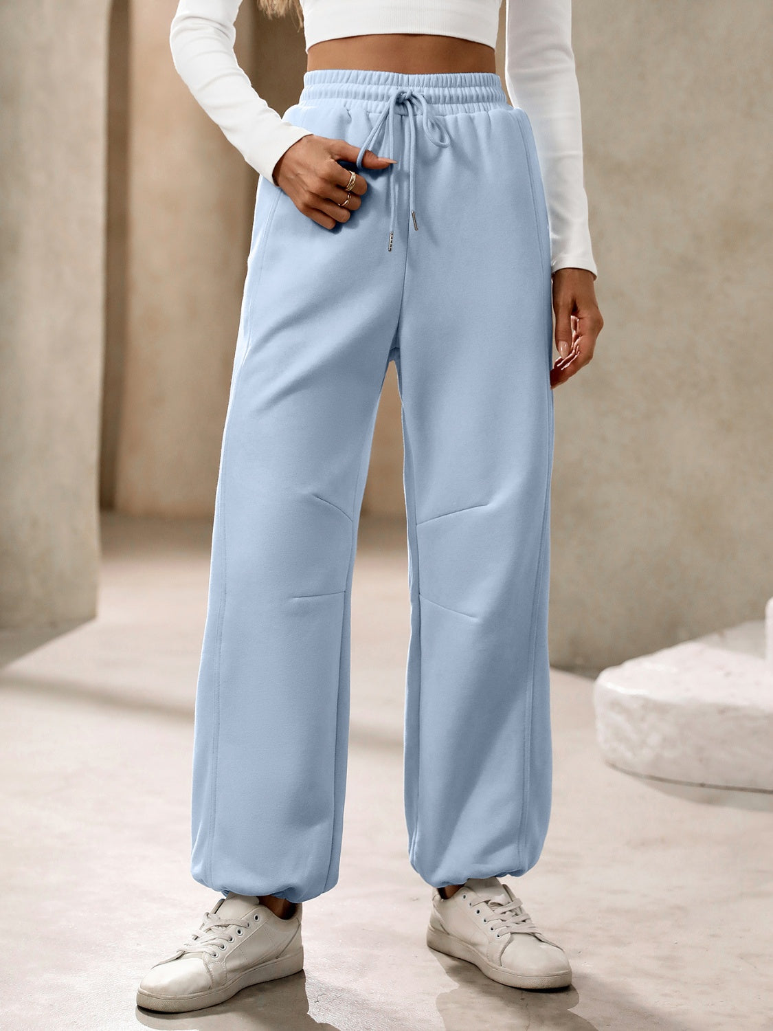 Ivy Lane Drawstring Sweatpants with Pockets - Drazelle Store