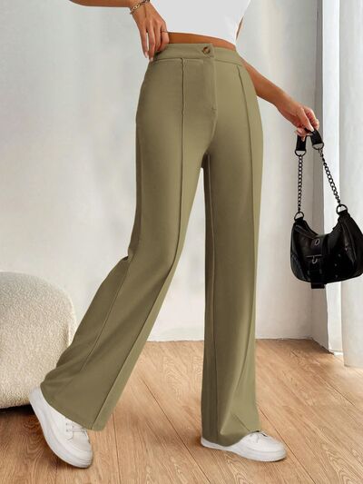 High Waist Wide Leg Pants - Drazelle Store