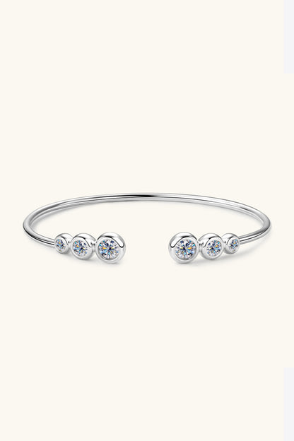 1.8 Carat Moissanite 925 Sterling Silver Bracelet - Drazelle Store