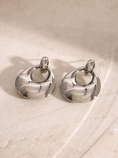 Stainless Steel Teardrop Shape Earrings -Drazelle Store