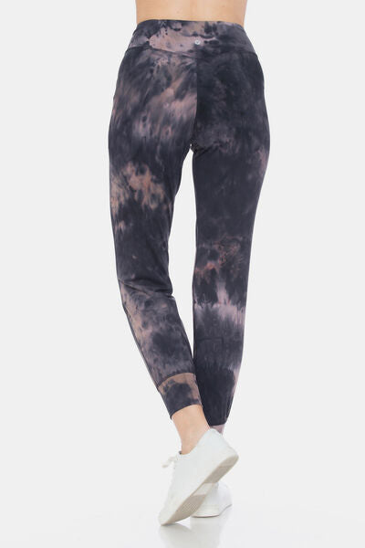 Leggings Depot Tie-Dye High Waist Cropped Leggings - Drazelle Store