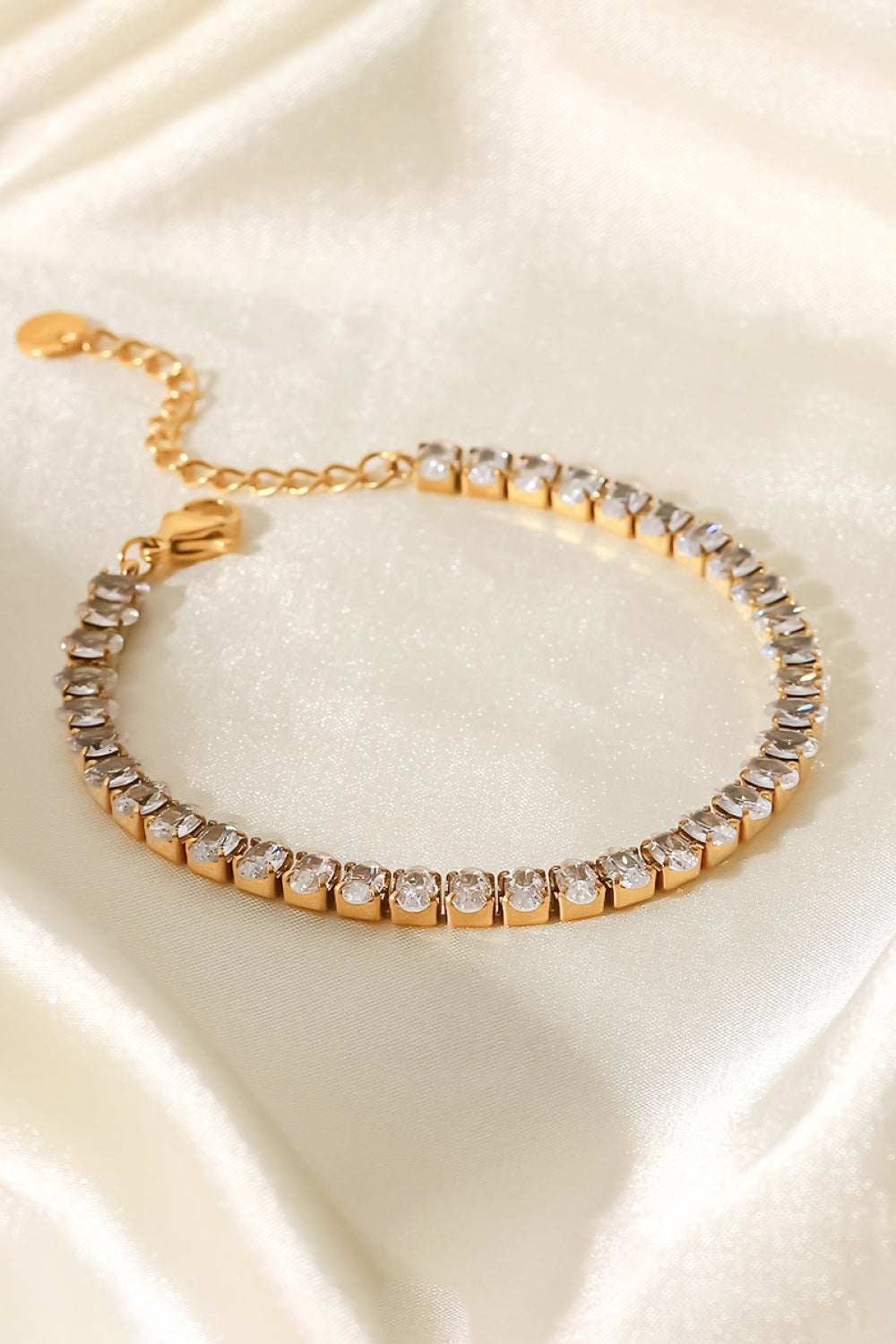 Crystal Zircon Gold Plated Bracelet - Drazelle Store