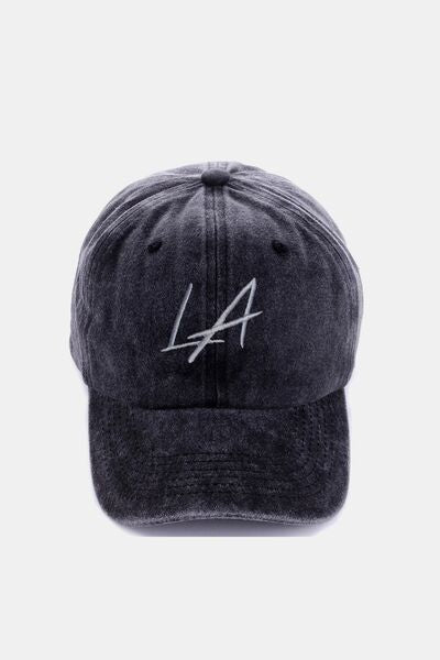 Zenana Washed Embroidered City Baseball Cap - Drazelle Store