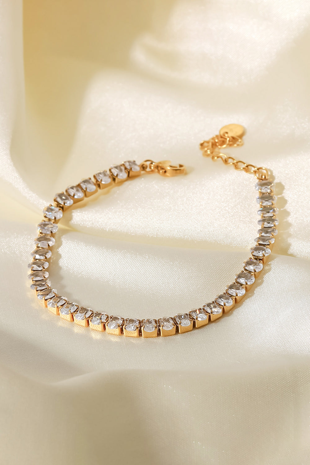 Crystal Zircon Gold Plated Bracelet - Drazelle Store