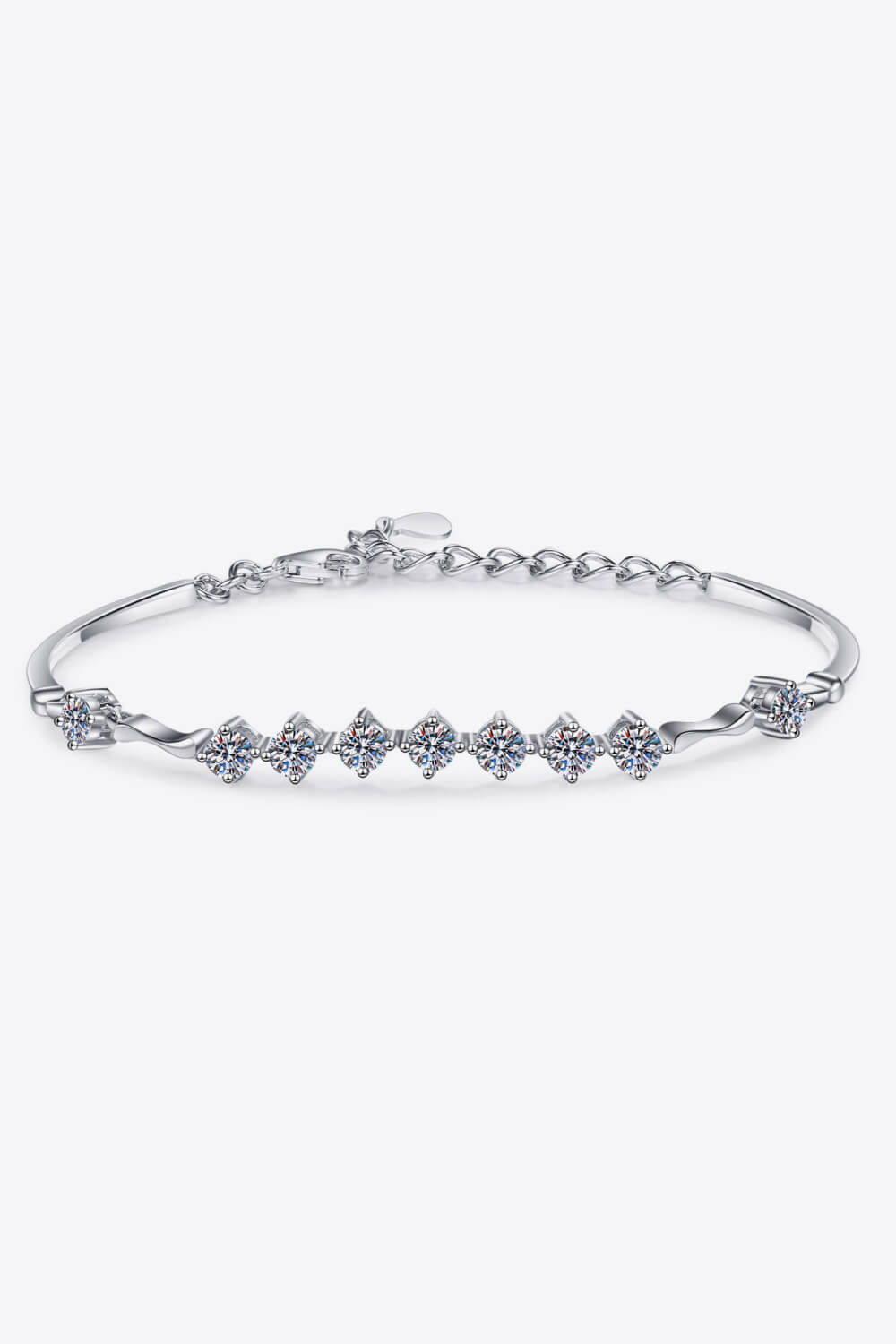 Moissanite 925 Sterling Silver Bracelet - Drazelle Store