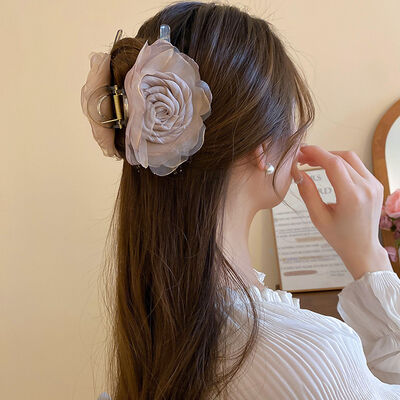 Flower Acrylic Hair Claw Clip - Drazelle Store