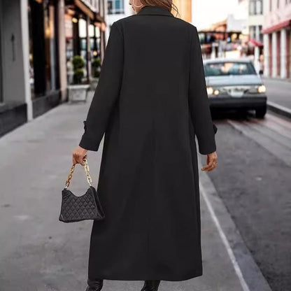 Button Long Trench Coat
