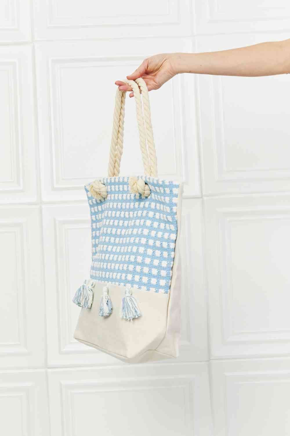 Justin Taylor Picnic Date Tassel Tote Bag - Drazelle Store