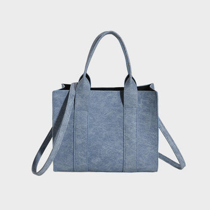 PU Leather Handbag Jeans Texture - Drazelle Store