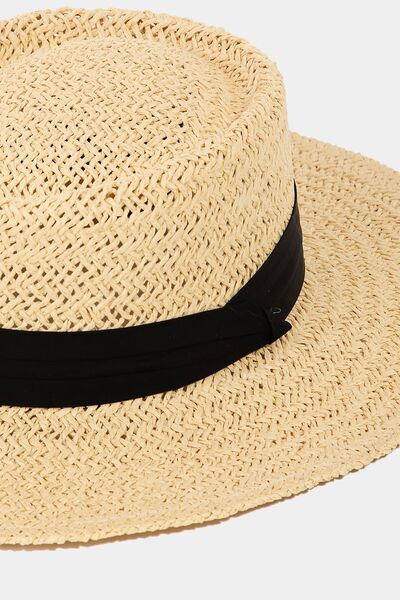 Fame Straw Braided Pork Pie Hat - Drazelle Store