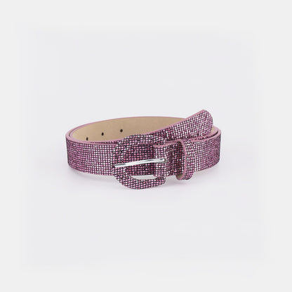 Sequin PU Leather Belt - Drazelle Store