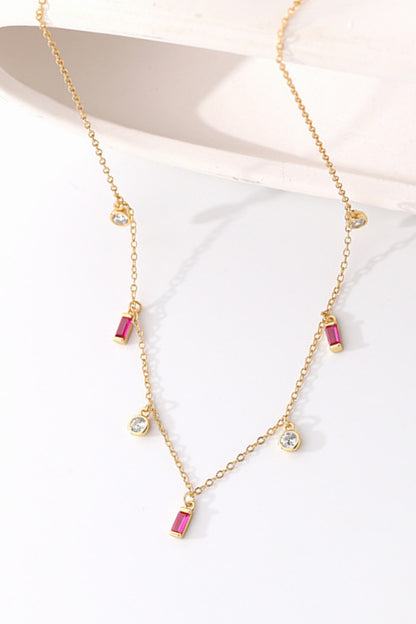 18K Gold Plated Multi-Charm Chain Necklace - Drazelle Store