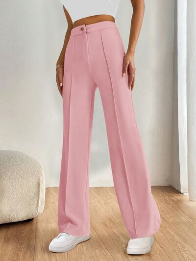 High Waist Wide Leg Pants - Drazelle Store