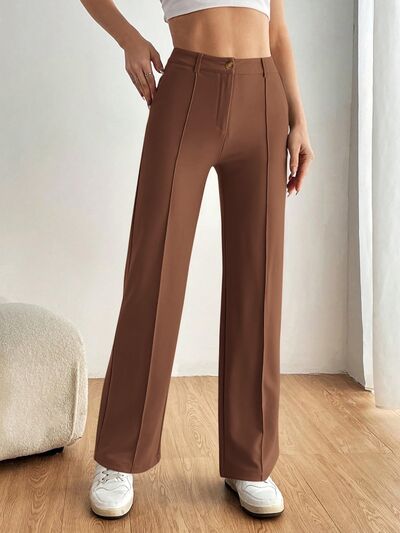 High Waist Wide Leg Pants - Drazelle Store