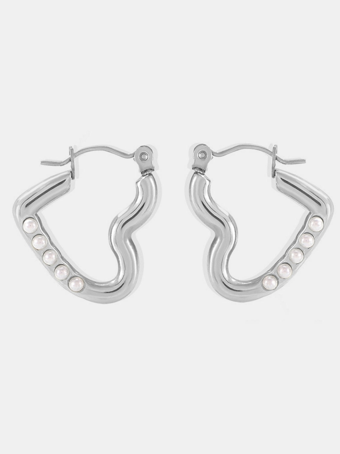 Stainless Steel Heart Earrings -Drazelle Store