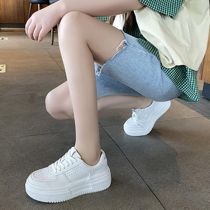 Lace Up Platform Sneakers - Drazelle Store