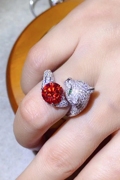 2 Carat Moissanite Adjustable Animal Ring - Drazelle Store