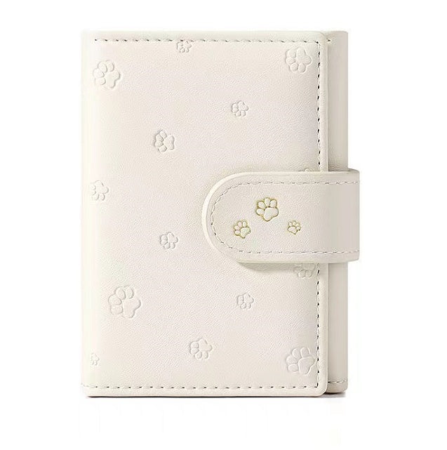 Small Paw Print  Leather Wallets - Drazelle Store