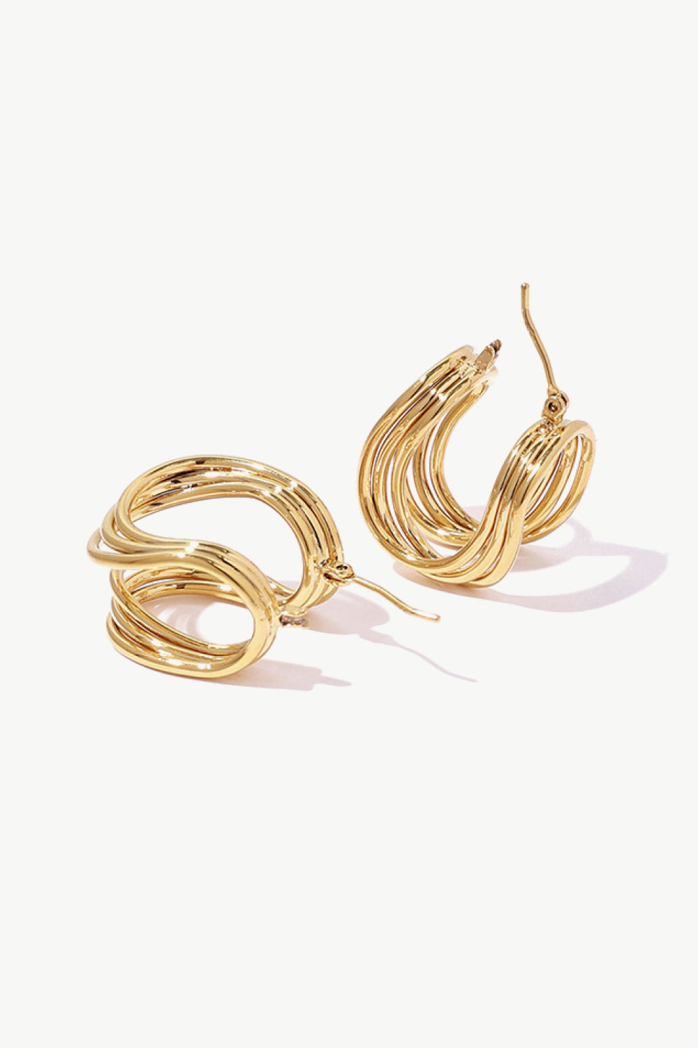 U-Shaped Hoop Earrings-Drazelle Store