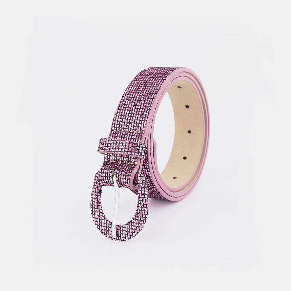 Sequin PU Leather Belt - Drazelle Store