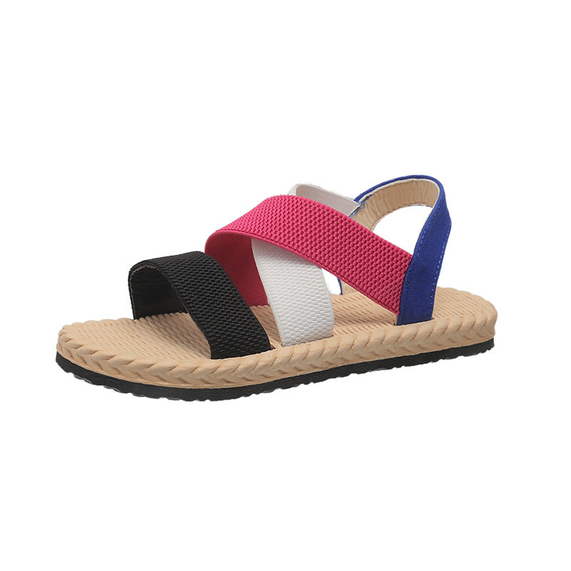 Open Toe Flats Sandals - Drazelle Store