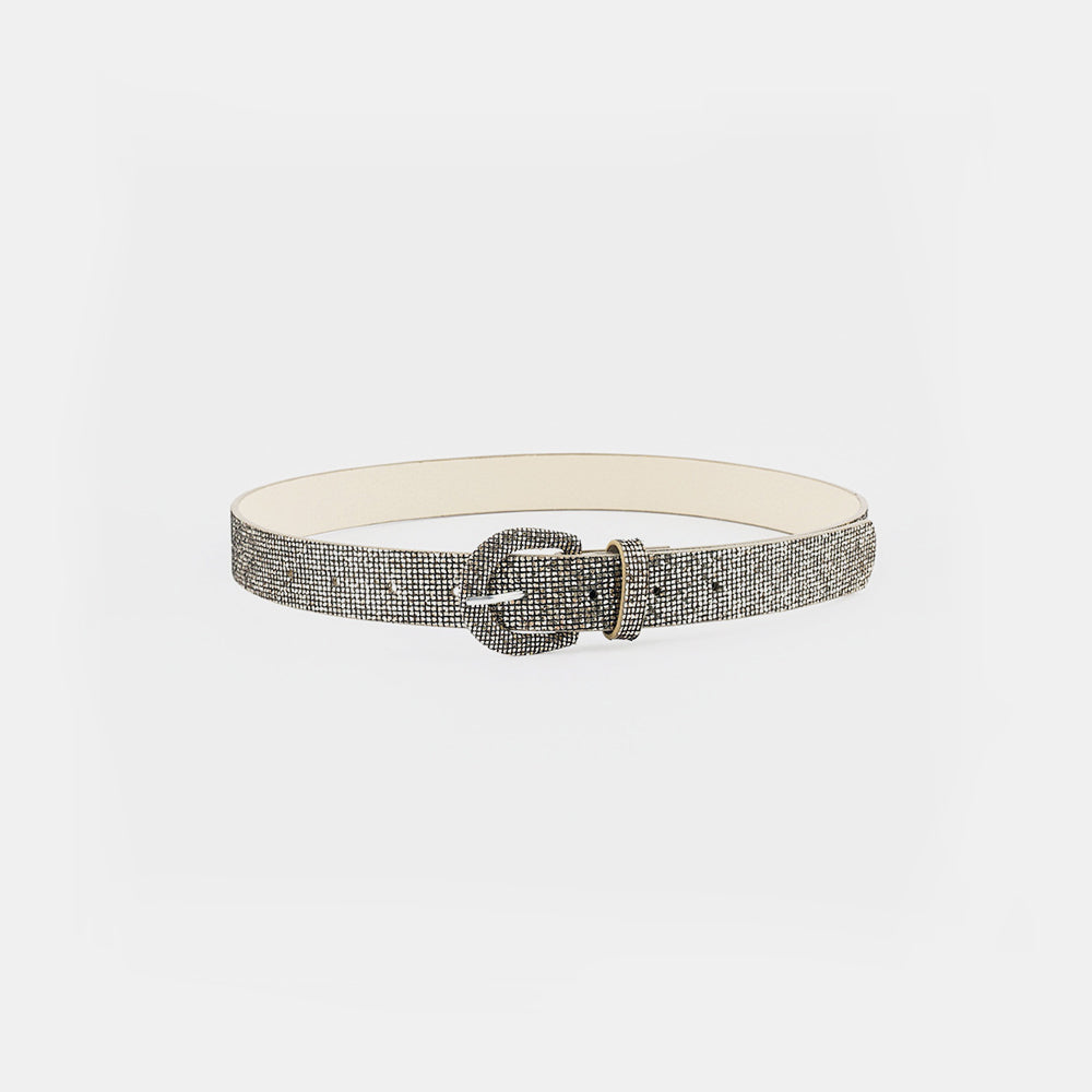 Sequin PU Leather Belt - Drazelle Store