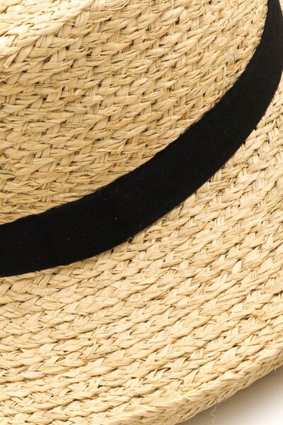 Fame Wide Brim Straw Weave Hat - Drazelle Store