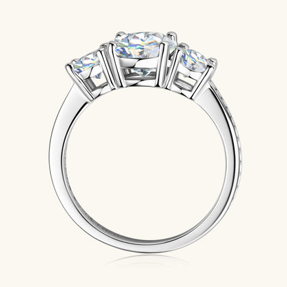 3 Carat Moissanite 925 Sterling Silver Ring - Drazelle Store