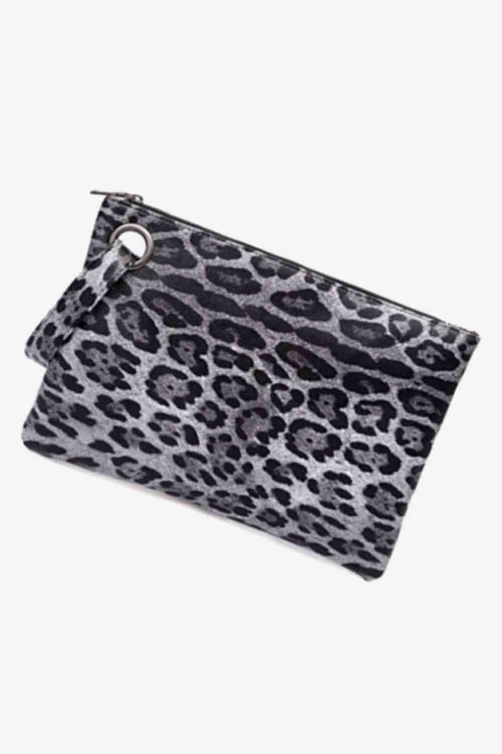 Leopard PU Leather Clutch - Drazelle Store