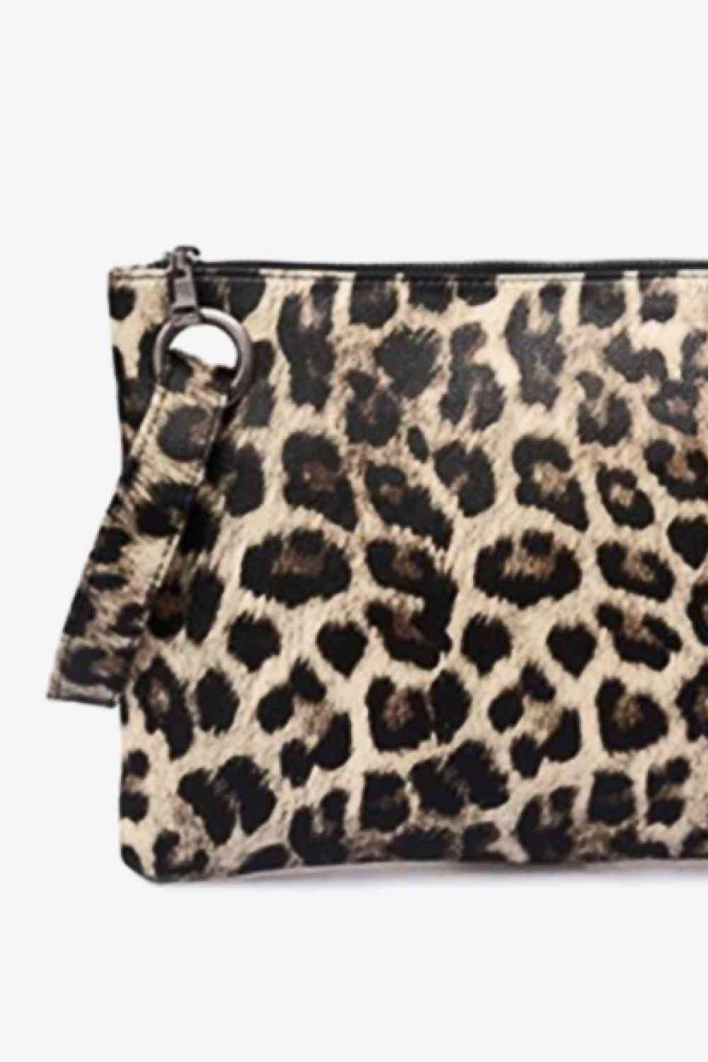 Leopard PU Leather Clutch - Drazelle Store