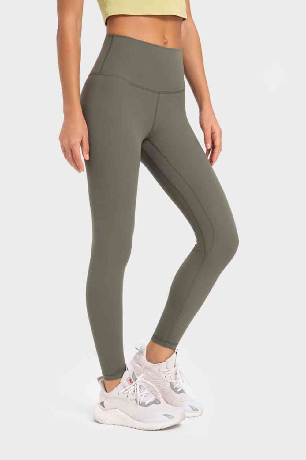 Millennia Highly Stretchy Wide Waistband Yoga Leggings - Drazelle Store