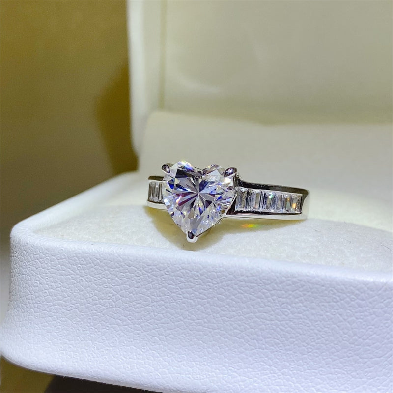 3 Carat Moissanite 925 Sterling Silver Ring - Drazelle Store