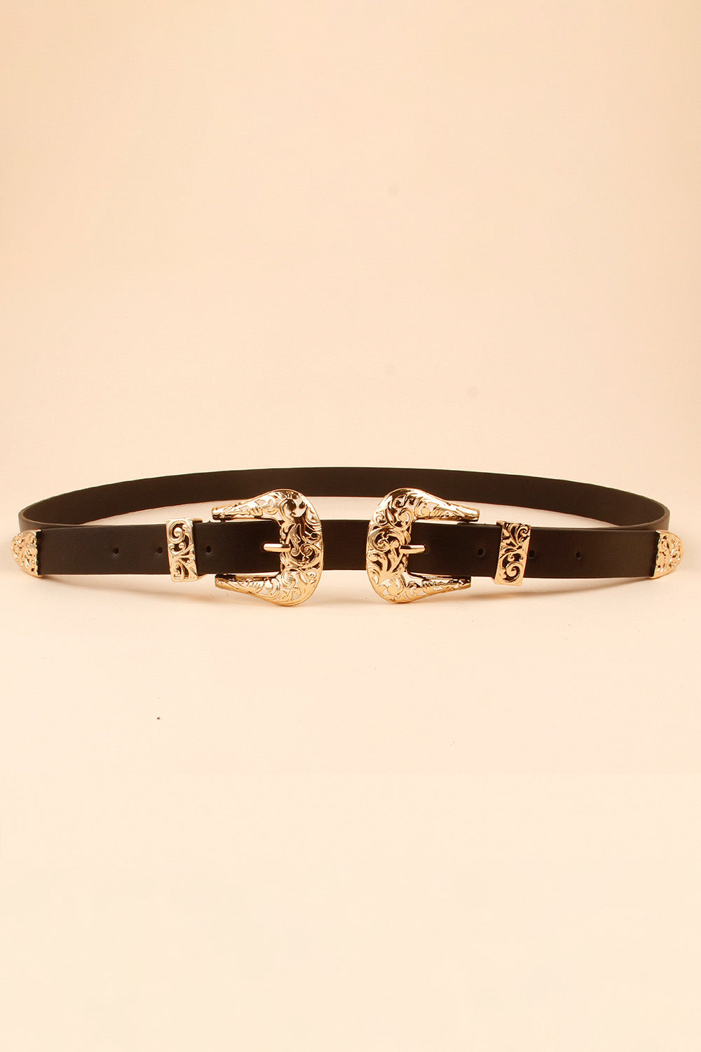 Double Buckle PU Leather Belt - Drazelle Store