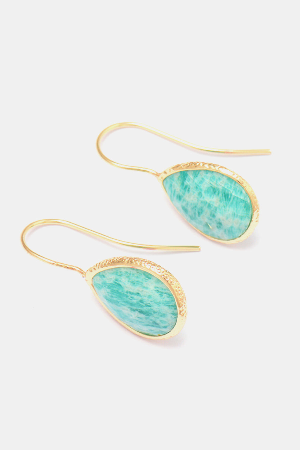 Handmade Natural Stone Teardrop Earrings -Drazelle Store