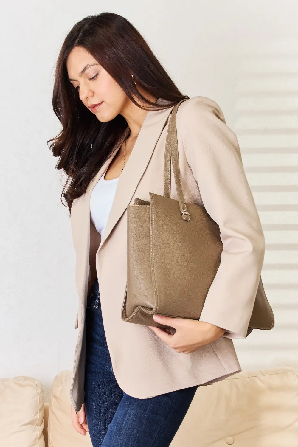 David Jones Medium Work Tote Bag - Drazelle Store