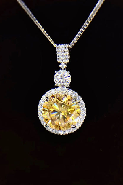 6 Carat Moissanite Pendant Necklace - Drazelle Store