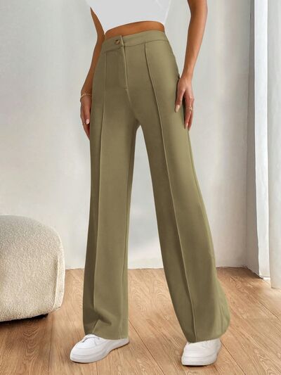 High Waist Wide Leg Pants - Drazelle Store