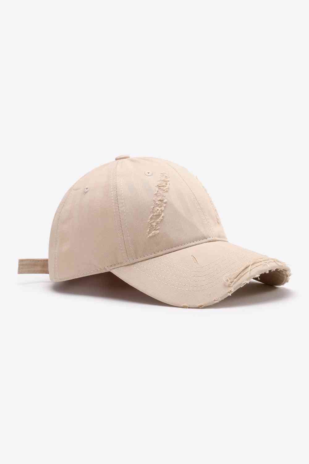 Distressed Adjustable Baseball Cap - Drazelle Store