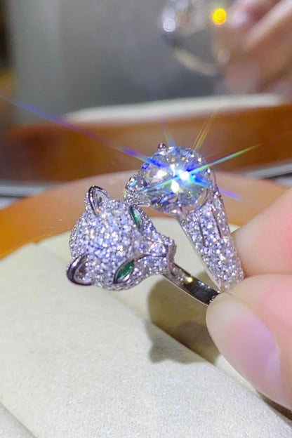 2 Carat Moissanite Adjustable Animal Ring - Drazelle Store