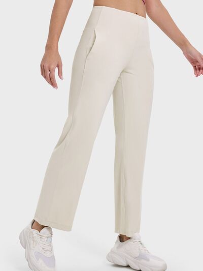 Millennia Pocketed High Waist Active Pants - Drazelle Store