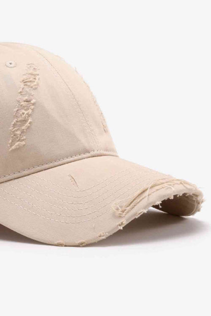 Distressed Adjustable Baseball Cap - Drazelle Store