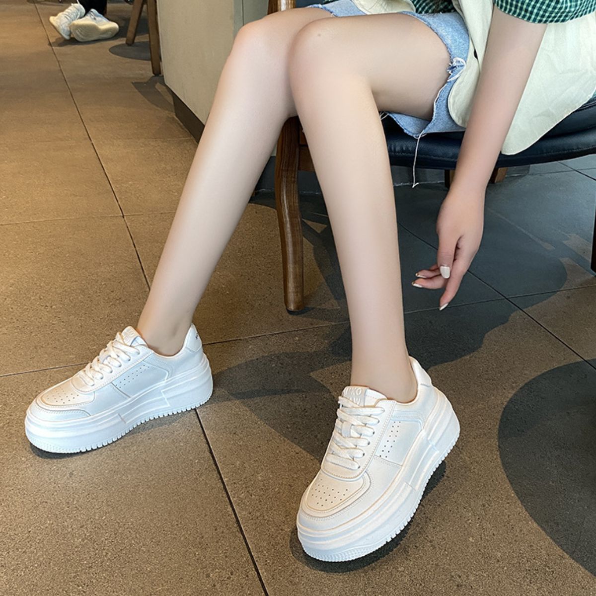 Lace Up Platform Sneakers - Drazelle Store